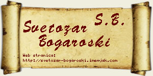 Svetozar Bogaroški vizit kartica